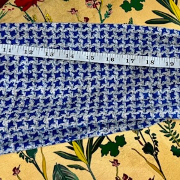 Kiton Luxury Blue Houndstooth Pattern Cotton Dress/Sport Shirt Sz Large, RT $800 - Picture 11 of 13